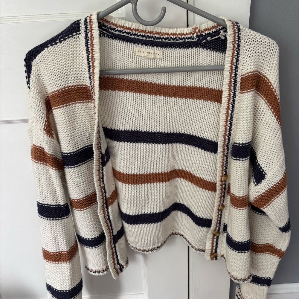 Striped Cardigan Sweater Pacsun